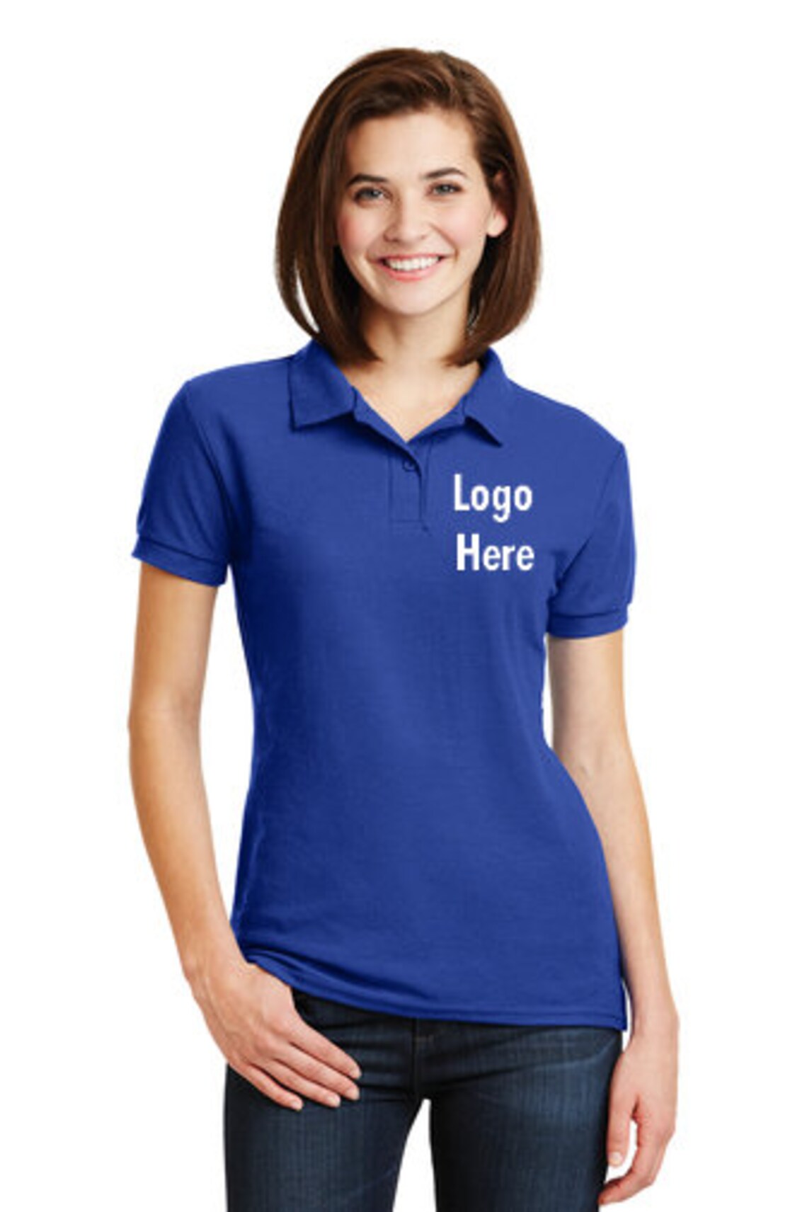 Personalized Vinyl Print Emblem Adult Polo Shirt Custom For | Etsy