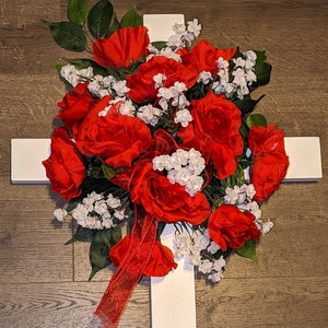 Cemetery Cross, Cross, Wooden Cross, Grave Decorations, Mothers Day, Fathers Day, Easter