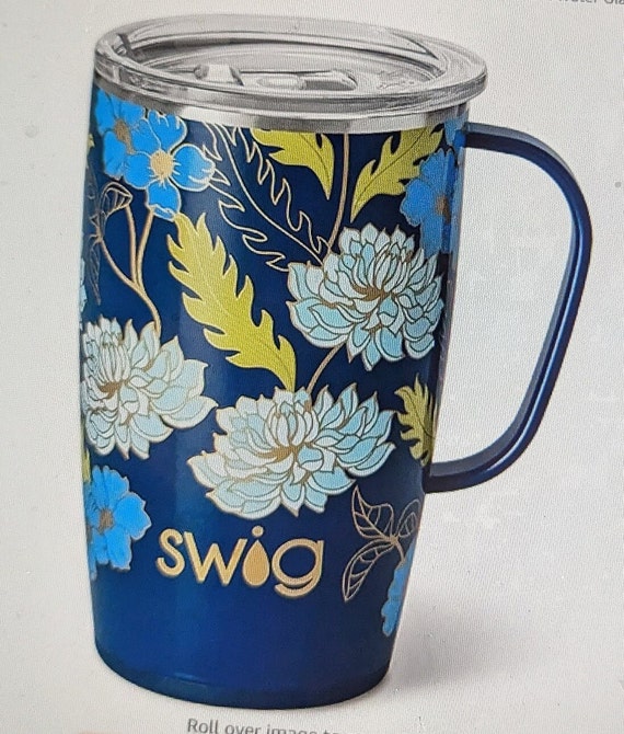 Swig Life swig 18oz travel mug, insulated tumbler with handle and