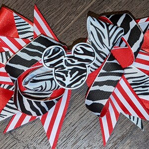 Minnie Mouse Inspired Hairbow, Minnie Inspired Bow, Hairbow,  Girl Bow, Bows