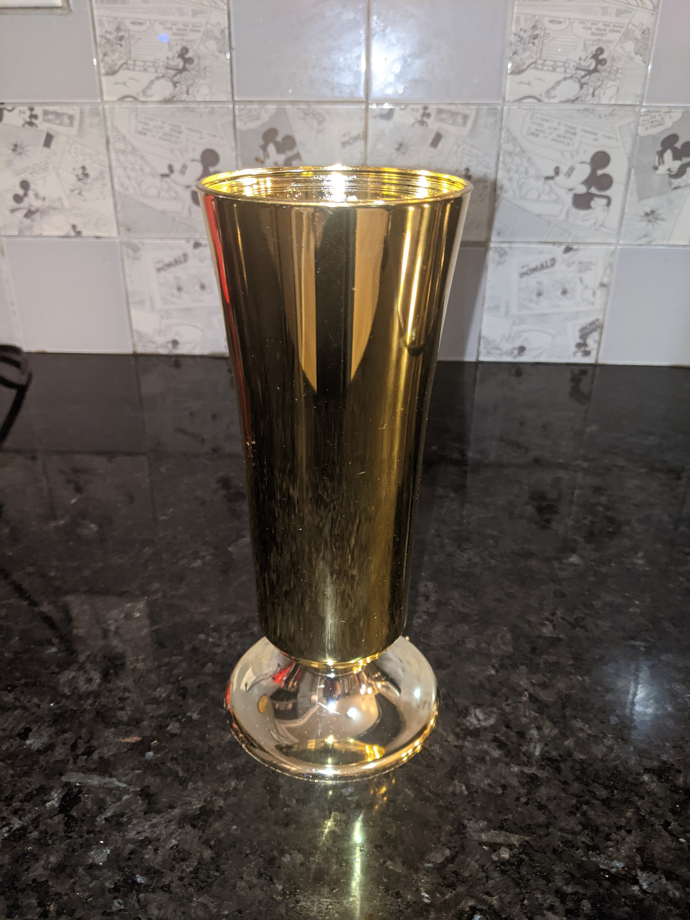 Gold Plastic Vases Etsy