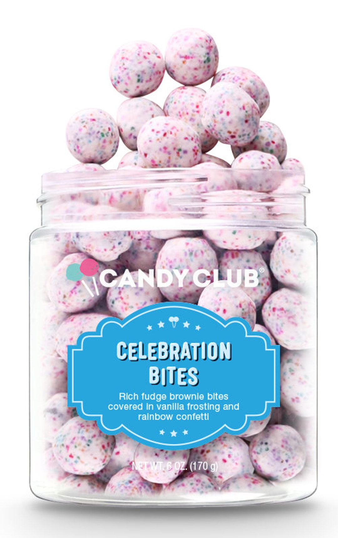 Candy Club, Celebration Bites Mini Brownie Bite Confections, Candy Etsy