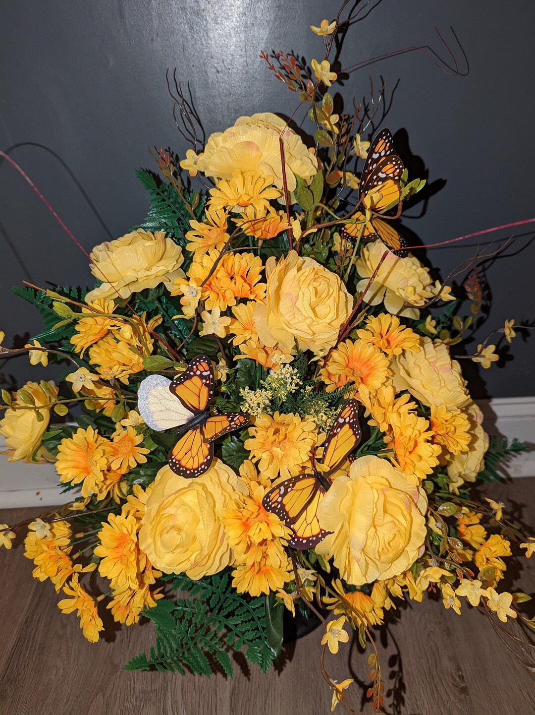 Cemetery Flowers, Cemetery Urn Flowers, Urn Flowers, Grave Decorations
