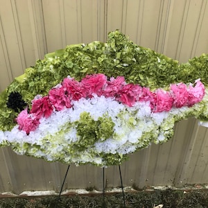 Silk Fish for Cemetery, Silk Fish, Cemetery Flowers, Funeral Flowers