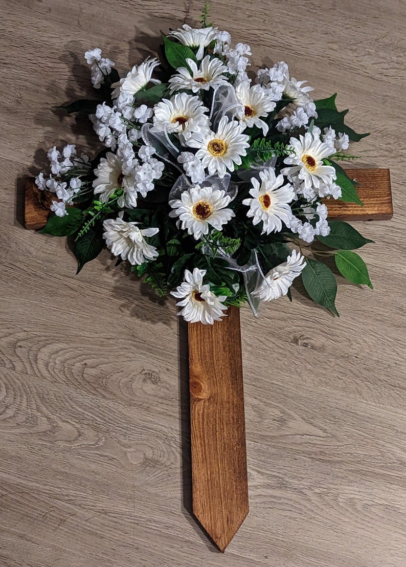 Cemetery Crosses Cross Wooden Cross Grave Decorations Etsy