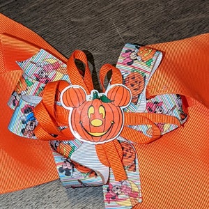Minnie Mouse Inspired Hairbow, Mickey  Mouse Inspired Hairbow, Halloween Bow, Halloween, Mouse Bow, Hairbow, Girl Bows, Bows