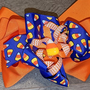 Halloween Hair Bow, Candy Corn Hair Bow, Halloween, Hair Bows, Bows