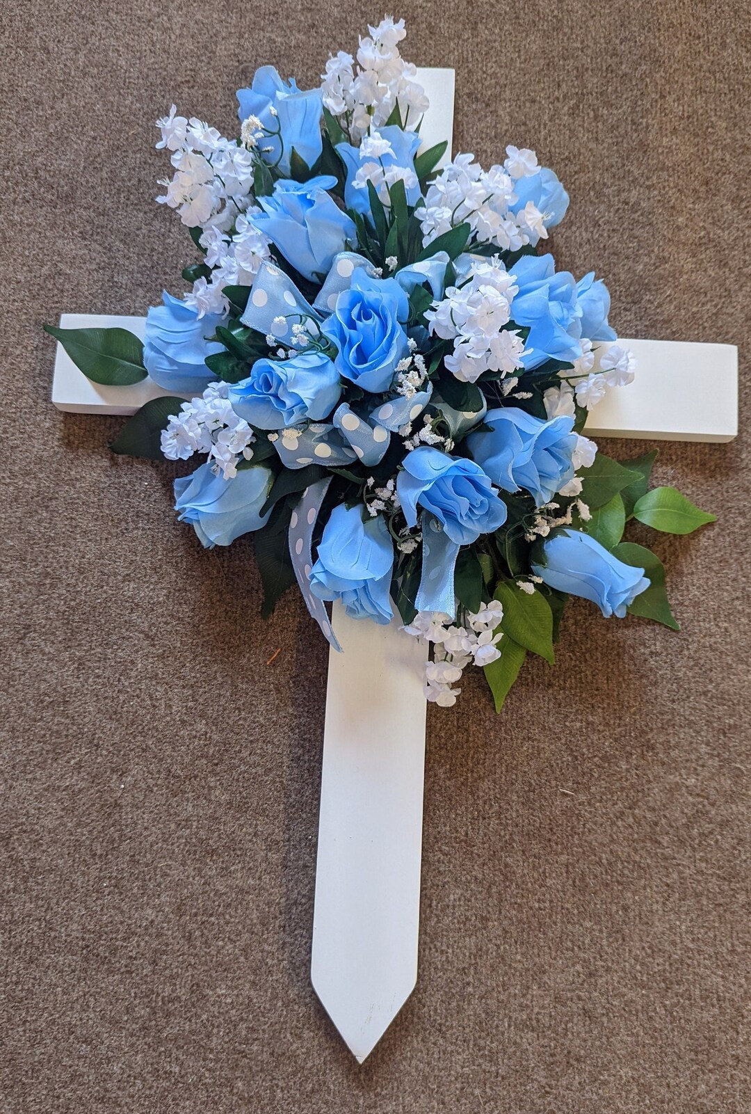 Wooden Cross, Memorial Cross, Grave Decorations, Cemetery Cross