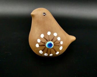 Vintage pottery bird – swedish ceramic handcrafted by deco, 1950s