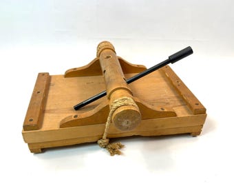 Vintage Wood Botanical Press – Herbarium, Flower, and Plant Press, 1950s, Made in Sweden