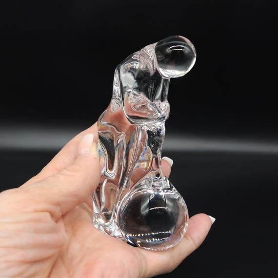 Olle Alberius Glassblower Figurine – Orrefors Swedish Art Glass