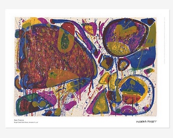 Sam Francis 'Bright Jade Gold Ghost' Museum Poster (70x50 cm)