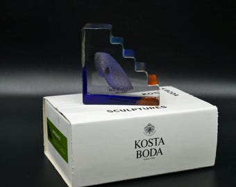 Kosta Boda Mini Glass Sculpture Stair by Bertil Vallien (model 99318)