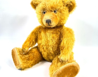 Teddy Bear, German Mohair Toy, Richard Diem Sonneberg, 1950s Vintage Collectible