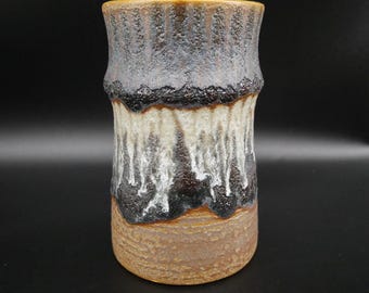 Vintage Fat Lava ceramic vase - studio art pottery vase - German 1960s