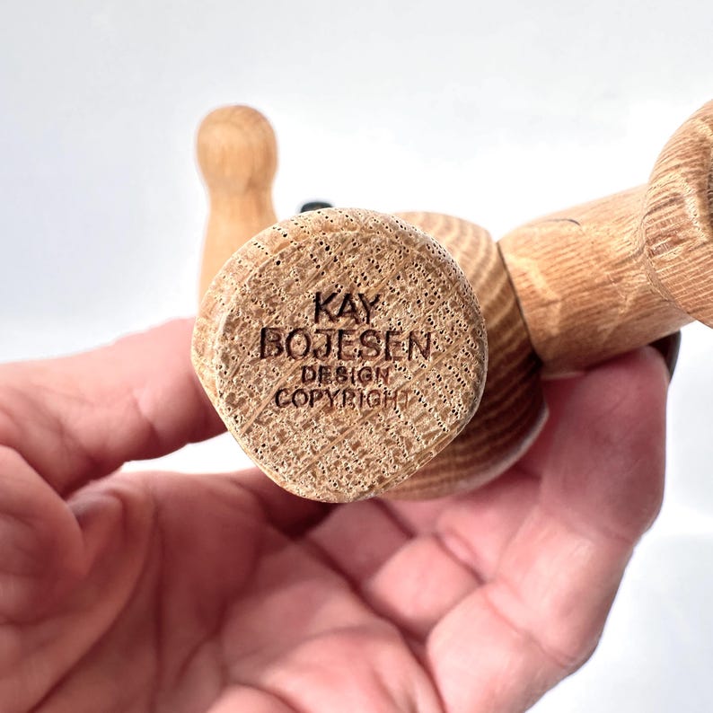 Oso de madera Kay Bojesen, juguete danés vintage, diseño de mediados de siglo imagen 10