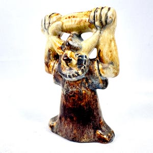 Viking Sculpture – Vintage Scandinavian Stoneware Figure, 1970s image 8