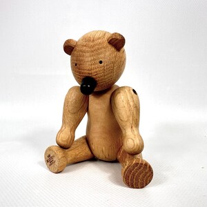 Oso de madera Kay Bojesen, juguete danés vintage, diseño de mediados de siglo imagen 4