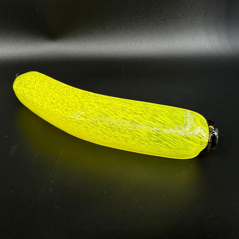 Vintage Kosta Boda Glass Gunnel Sahlin Banana Sculpture de fruits en verre soufflé à la main Fabriqué en Suède image 10