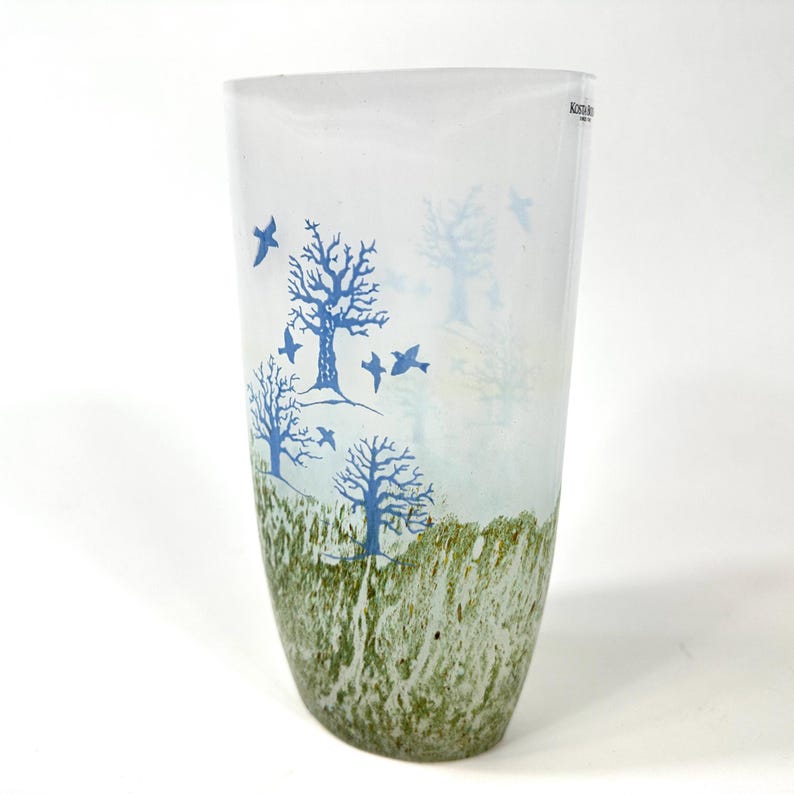 Kosta boda art glass vase – vintage october series by kjell engman image 4