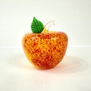 Vintage Kosta Boda Hand-Blown Glass Apple Sculpture – Swedish Art Glass Decor