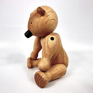 Oso de madera Kay Bojesen, juguete danés vintage, diseño de mediados de siglo imagen 5