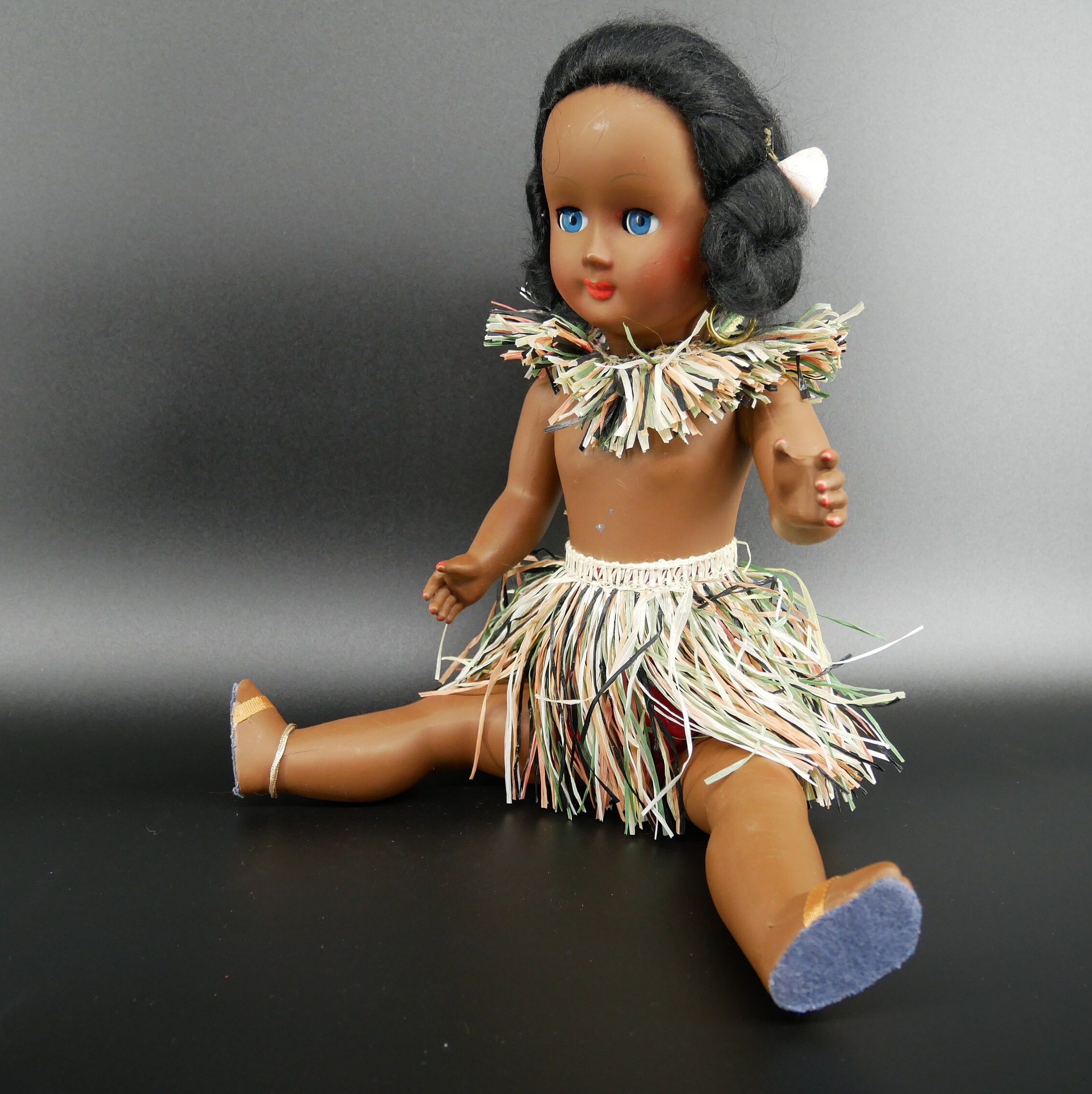 フラドール　フラ人形　ビンテージ、初期の日本製 1950年代のヴィンテージハワイアンフラドール - Etsy 日本