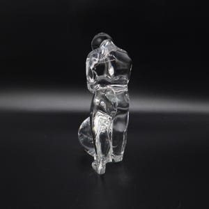 Swedish Art Glass Figurine, Orrefors Glassblower Sculpture by Olle Alberius image 8