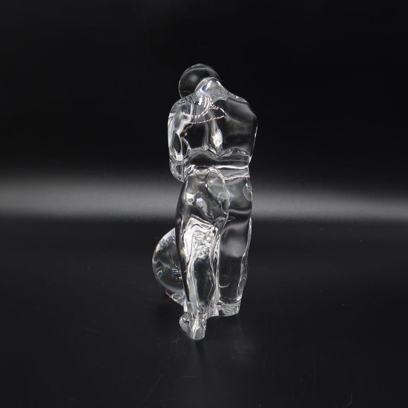 Swedish Art Glass Figurine, Orrefors Glassblower Sculpture by Olle Alberius image 8