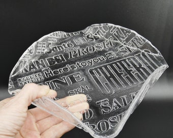 Vintage Glass Cheese Plate – Royal Krona 19 cm Platter, Bent Edenfalk Design