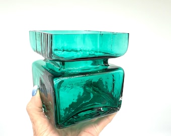 Large Mid Century Timo Sarpaneva Iittala – Vintage "Crocus" Glass Vase