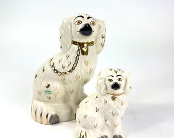 Beswick dog figurines, king charles spaniel mantel decor | made in england | sizes 4 & 6