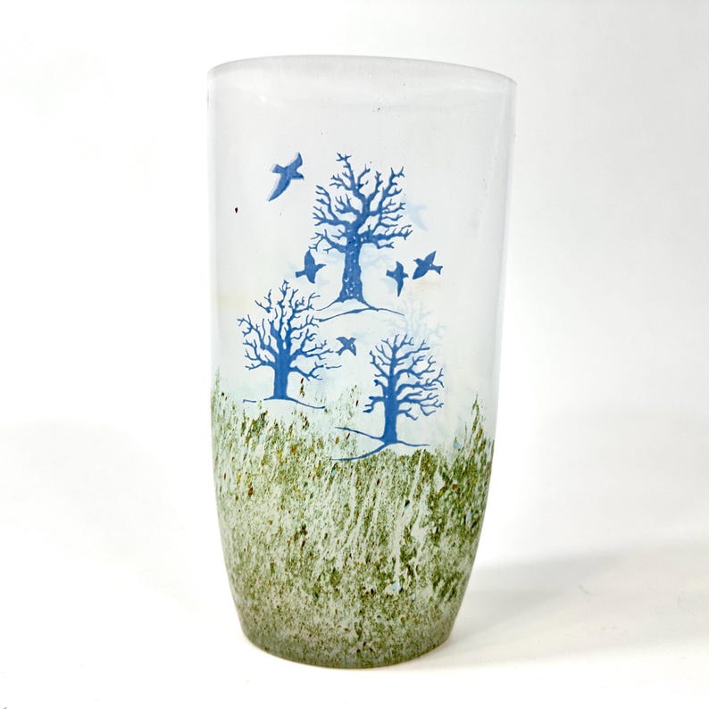 Kosta boda art glass vase – vintage october series by kjell engman image 1