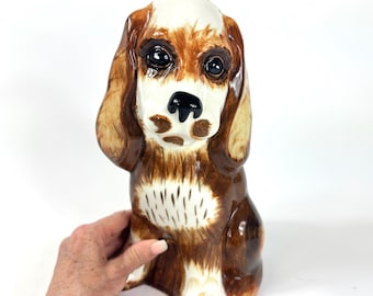 Vintage Price Kensington Dog Figurine – Hand-Painted Ceramic Cocker Spaniel – Made in England Mantel Decor