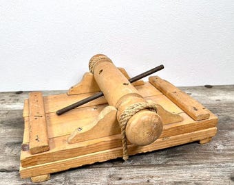 Vintage Wood Botanical Press – Herbarium, Flower, and Plant Press, 1950s, Made in Sweden