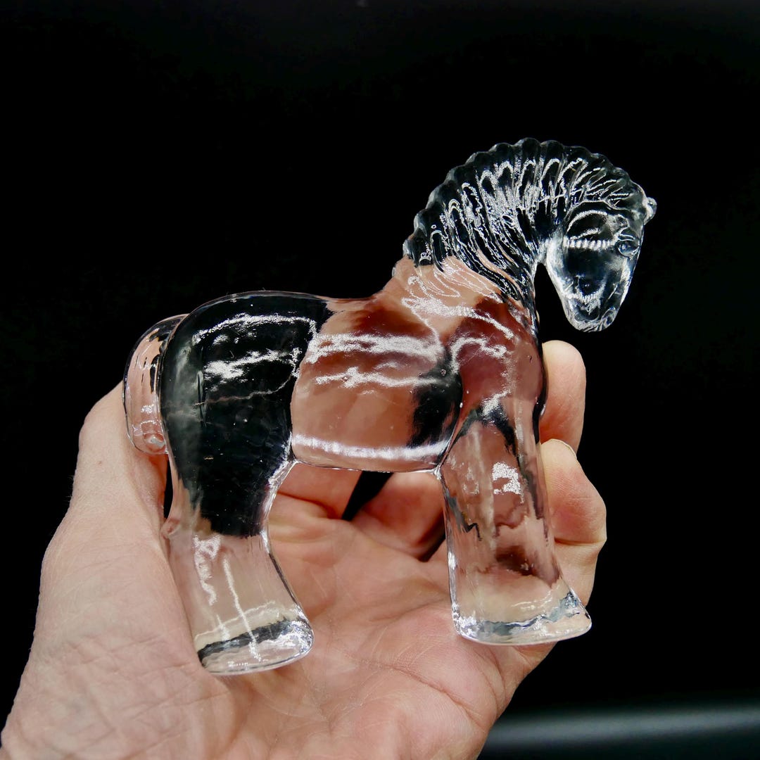 スウェーデン　ヴィンテージ　ホース　オブジェ　ガラス　コスタボダ　70s 馬 専用スウェーデン ヴィンテージ ホース オブジェ ガラス コスタボダ