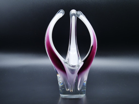 工芸品 Swedish Flygsfors art glass Coquille Swedish Flygsfors art glass Coquille