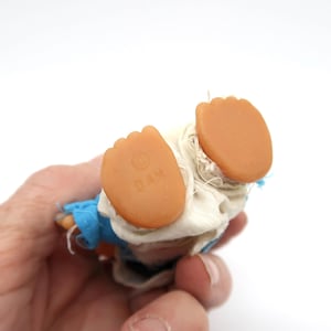 Vintage 1985 dam troll doll – danish rubber toy, original outfit image 8