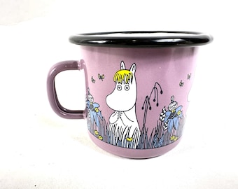 Muurla Moomin Friends Snorkmaiden Enamel Mug, Pink Finnish Cup