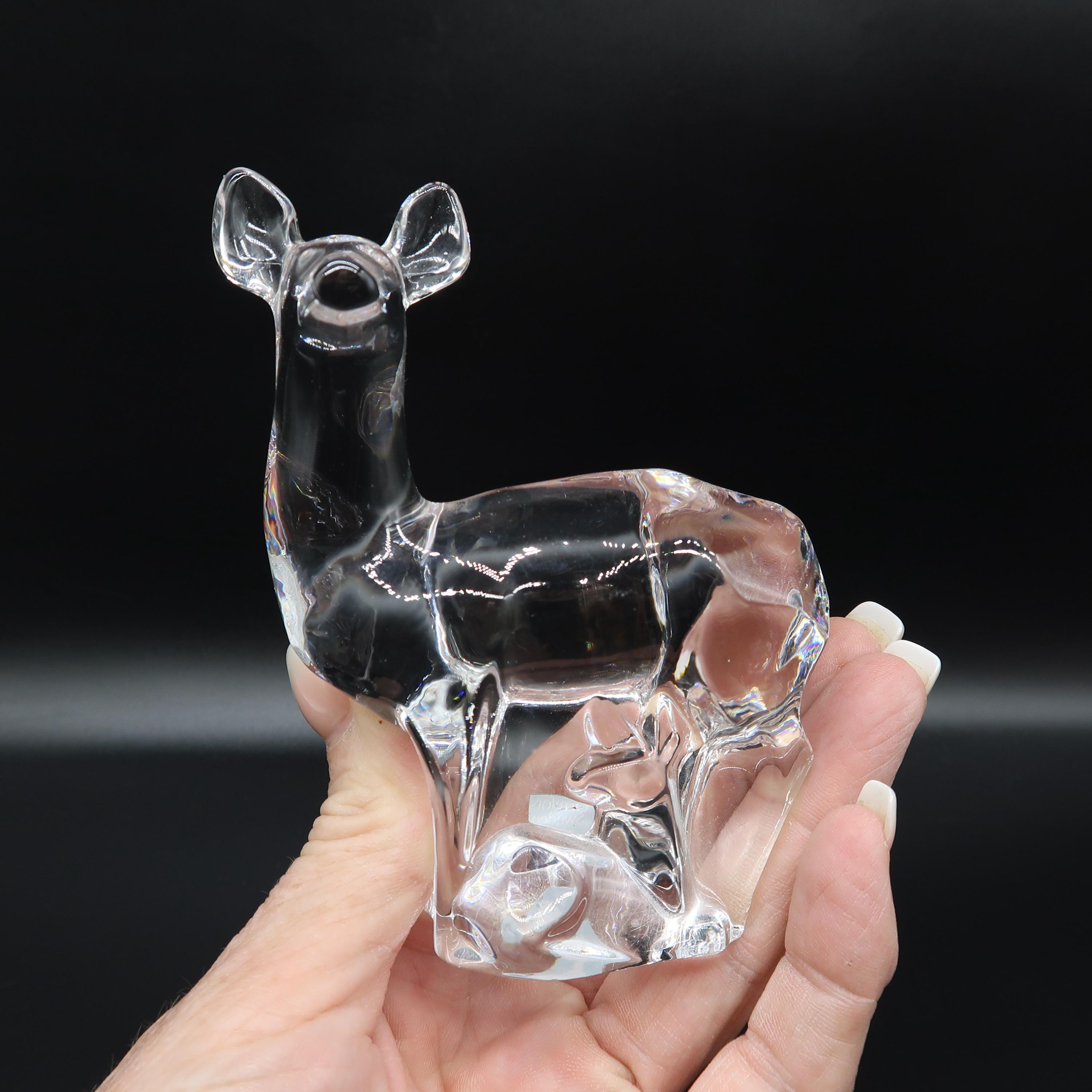 Sweden Orrefosのクリスタルガラスの置き物 Orrefors Sweden Fleur Pattern Crystal Bowl by Jan Johansson