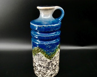 Vintage West German Fat Lava Vase – Mid-Century Modern Ceramic Jug
