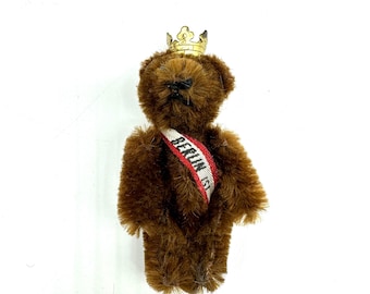 Vintage Schuco Berlin Bear  – 1950s Miniature Teddy Mascot
