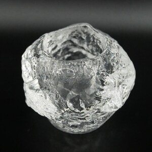 Glass Candleholder, Ann Wärff Kosta Boda Snowball, Swedish Art Glass image 7