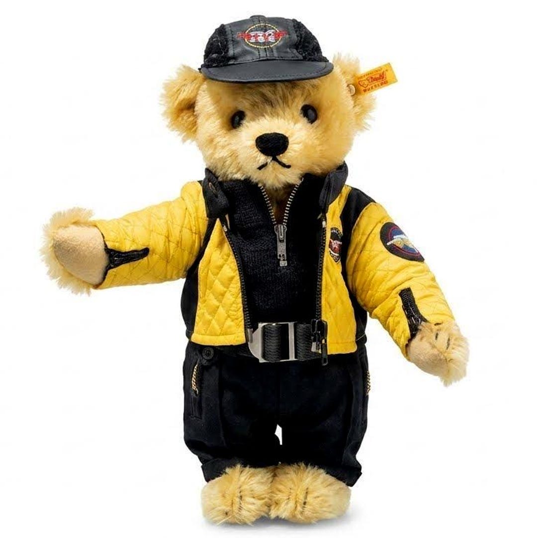 Vintage Steiff “the Racer” Bear, Ralph Lauren, Mohair Teddy, 1997