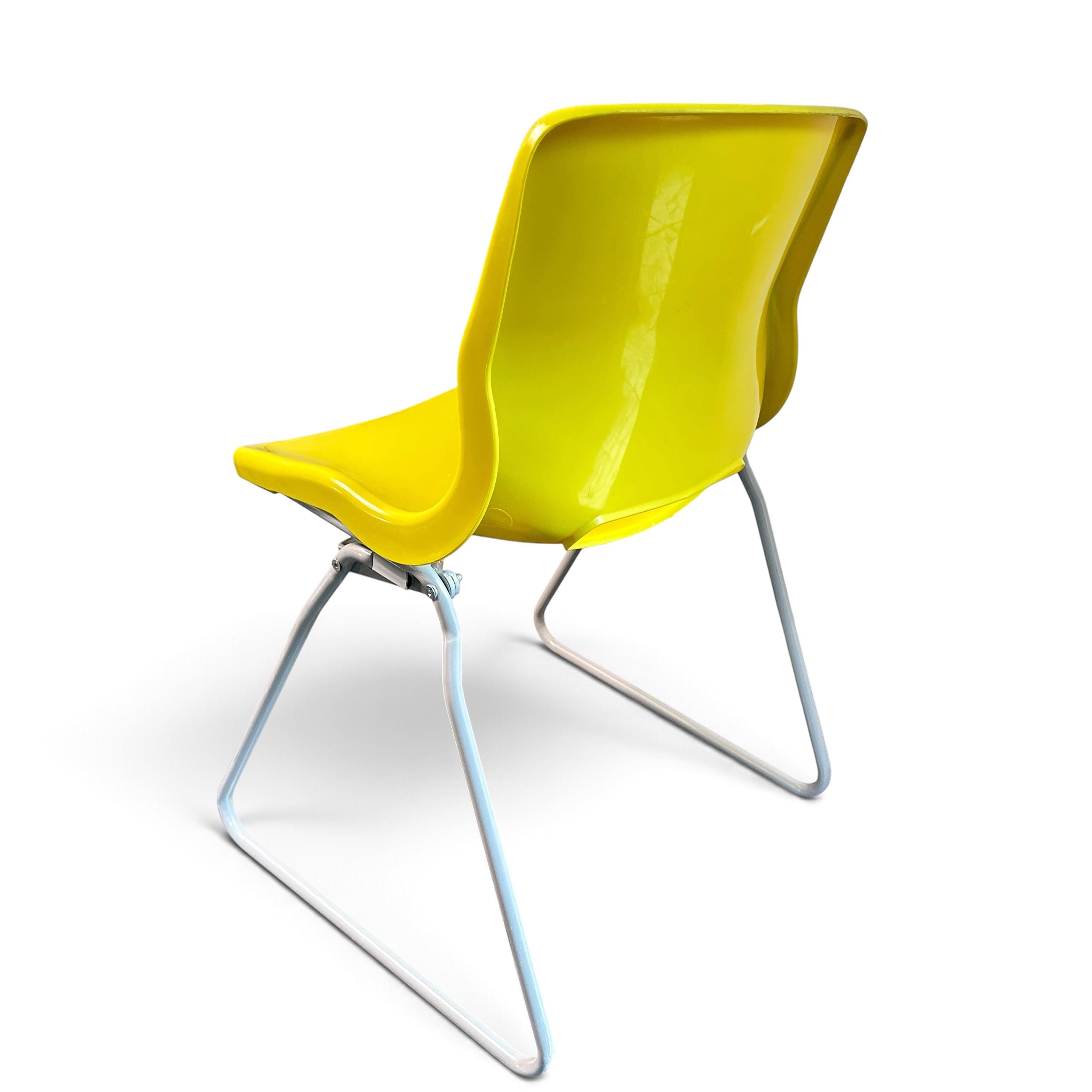 IKEA Snille Chair, Yellow 1990s Space Age Chair by Svante Schöblom