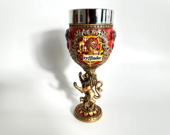 Harry Potter Hogwarts Collectible Goblet - Gryffindor Themed Chalice | Officially Licensed Wizarding World Wine Chalice