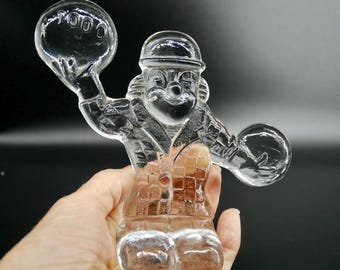 Kosta Boda Glass Clown Figurine by Bertil Vallien - Circus Series Art Glass Sculpture