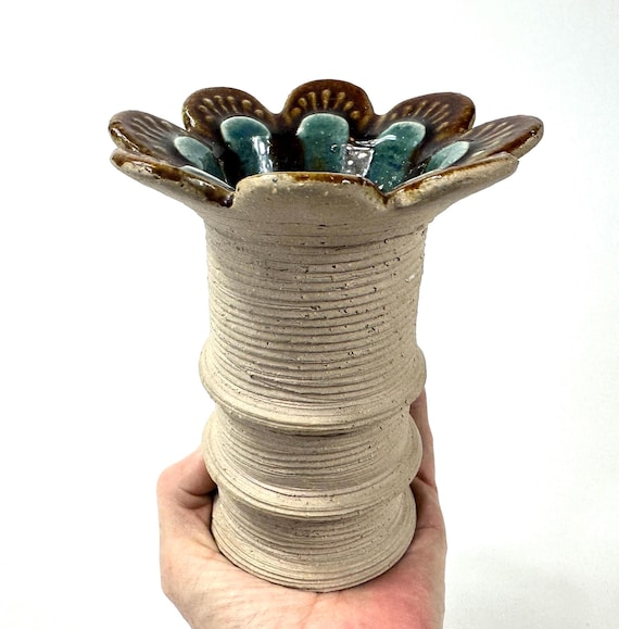 Vintage Scandinavian Pottery Vase – Swedish JIE Gantofta Stoneware