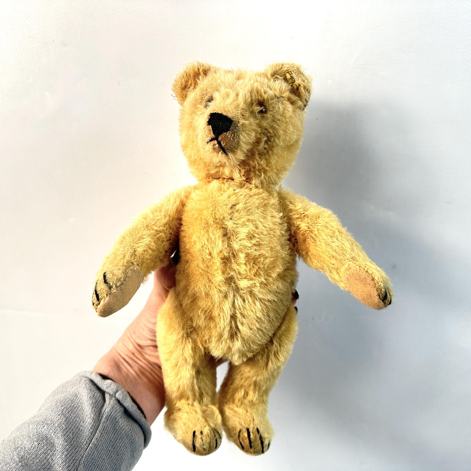 Steiff Teddy Bear, Vintage 1950s German Mohair Jointed Collectible Toy