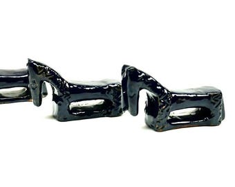 Ceramic horse napkin holders – set of 4, denmark
